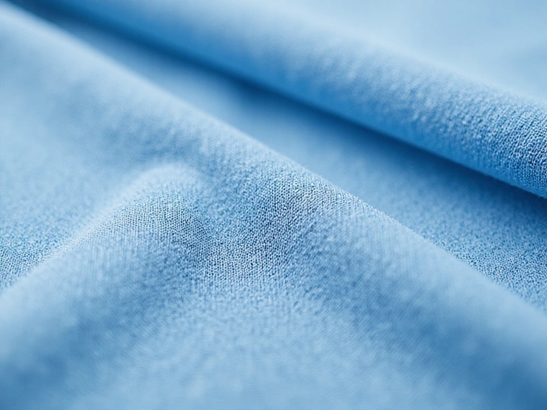 Close-up of moisture-wicking fabric texture