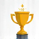 Icon representing success or achievement with a trophy or star